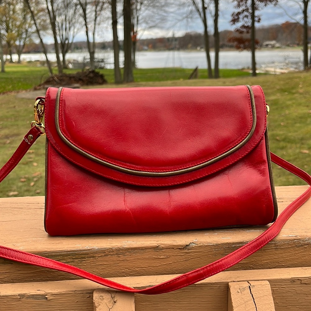 Pelletterie di Lusso red shoulder bag made in Italy